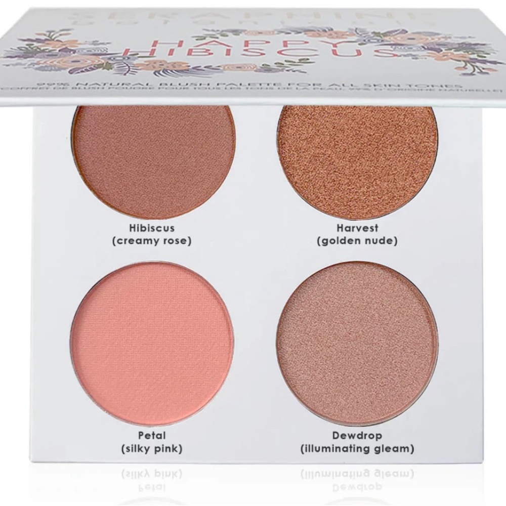 Seraphine Botanicals HAPPY HIBISCUS luminizer & blush palette 16g New In box!